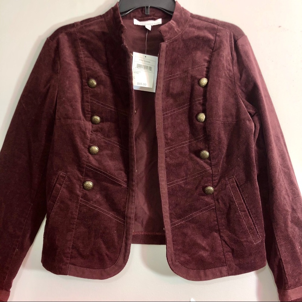 Fourteenth Place- Wine colored jacket size L
